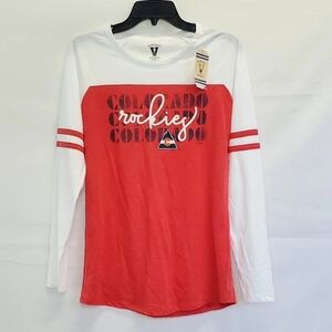 Vintage Hockey Baseball Colorado Rockies Long Sleeve Shirt